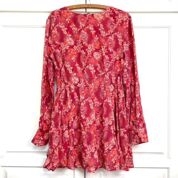 Free People Stealing Fire Tunic Dress Sz S Bohemian Hippie Light & Flowy - Picture 7 of 15